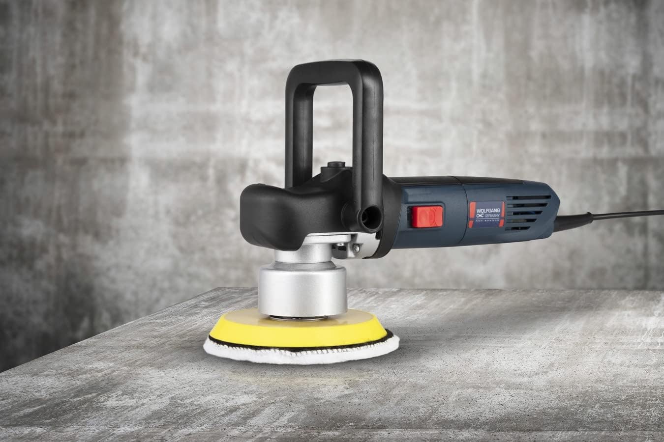 WOLFGANG polisher resting on a concrete surface