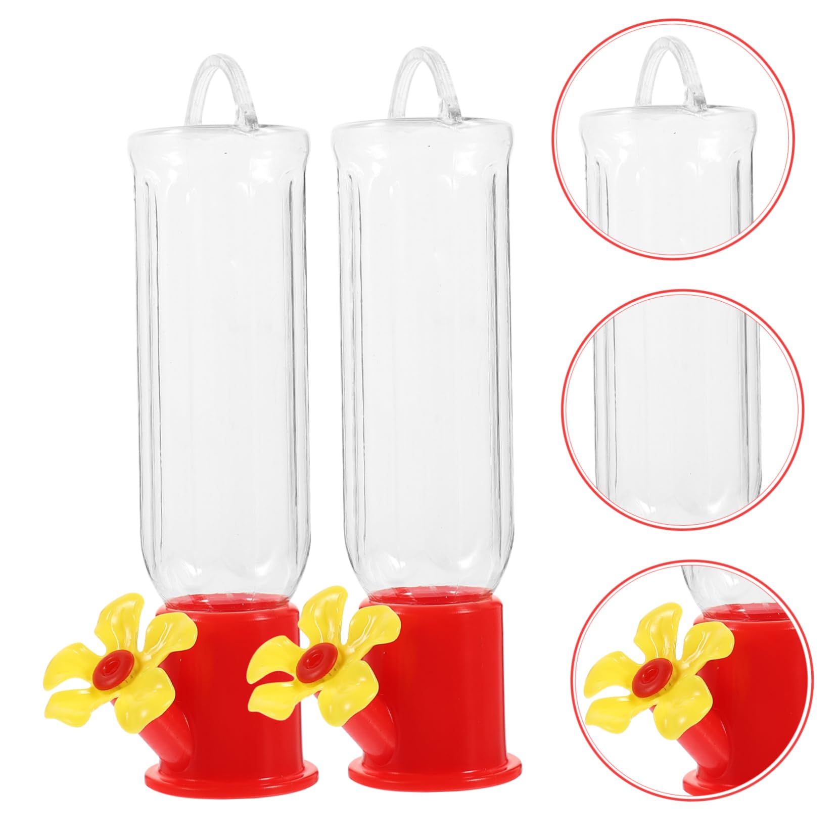 Mipcase 12pezzi Mangiatoie Sospese Per Uccelli Plastica Trasparente Contenitori Creativi Per Alimentazione Degli Uccelli Da Giardino Patio e Terrazzo Facili Da Appendere e Resistenti