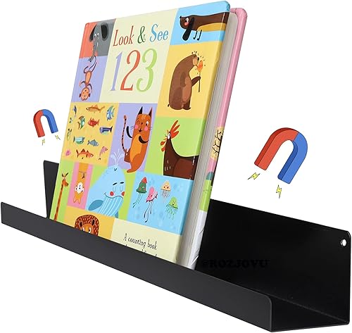 Estante magnético para libros, estante magnético negro para pizarra blanca, elegantes estantes magnéticos para pizarra blanca, gran herramienta para