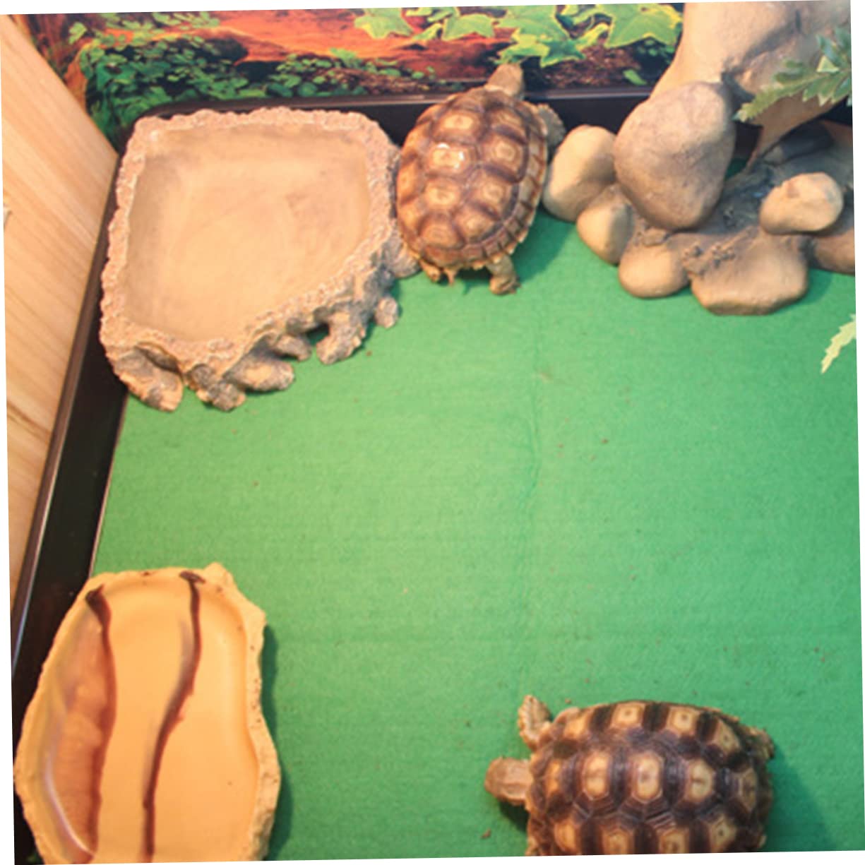 GANAZONO Pet Reptile Mat 26.5x40cm Waterproof Warm Pad Substrate Liner for Heat Pad Hideout Cushion