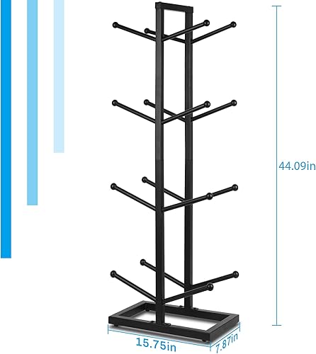 Miniatura 8 de Organizador de baloncesto para almacenamiento de bolas de metal, almacenamiento deportivo para interiores y exteriores