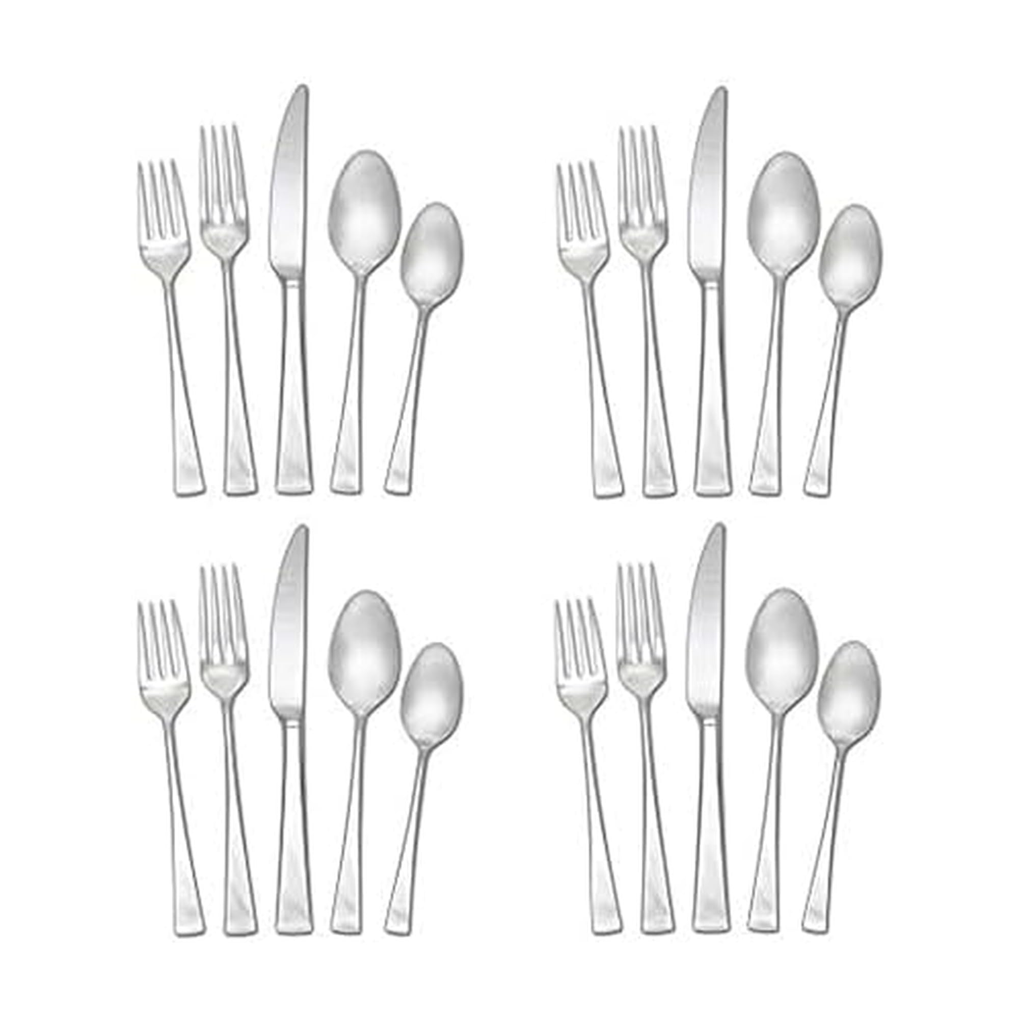Mikasa Lucia 20-Piece Stainless Steel Flatware Set, Service for 4