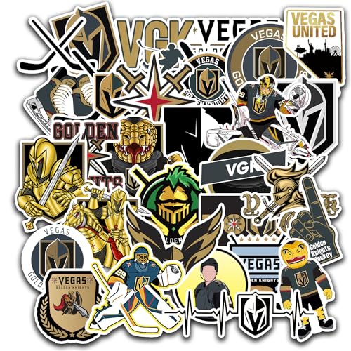 30 PCS Vegas American Golden Knights Hockey Stickers for