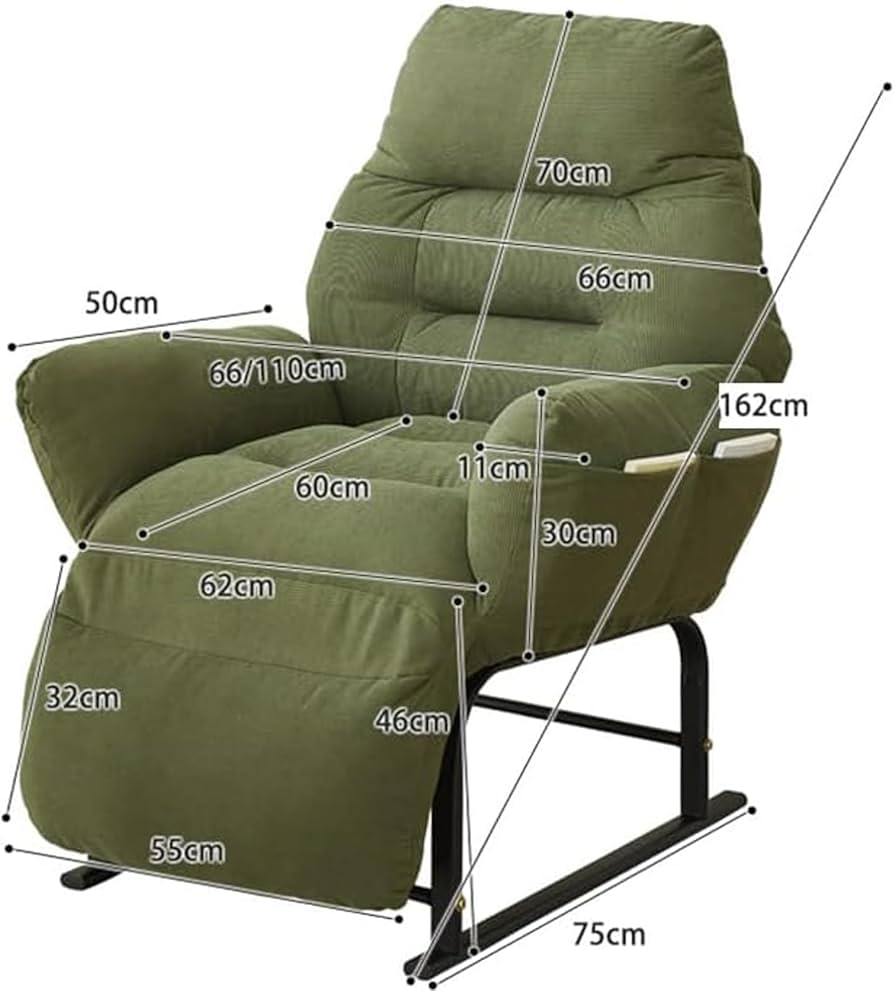 Amazon｜Simcat リクライニングチェア 寝れる 座椅子 一人掛け