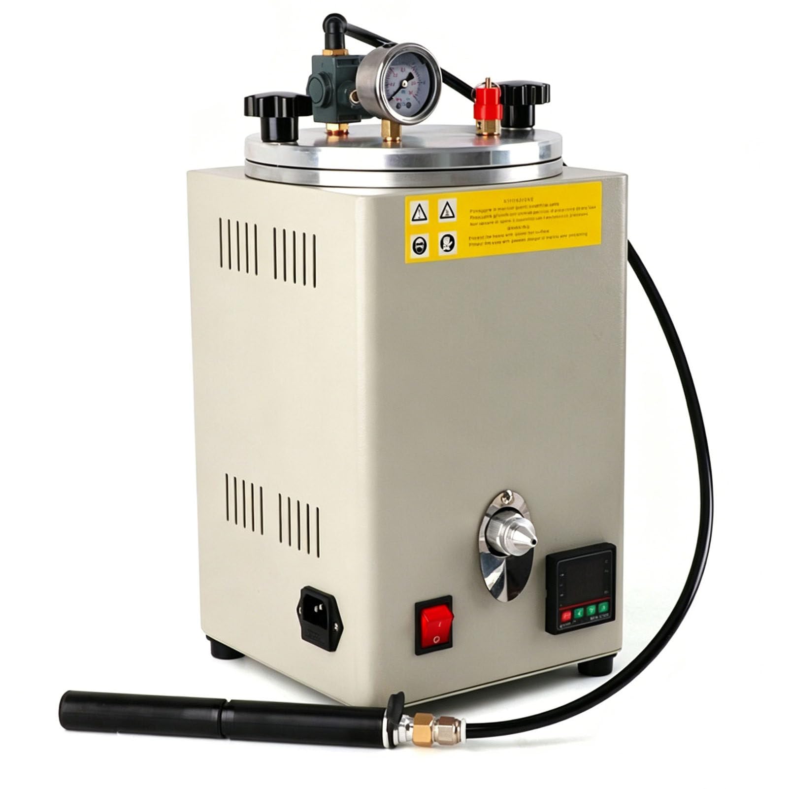 guoyjmm Wax Injection Machine, 400 W Manual Wax Injection Machine, Adjustable Temperature 0-100℃, Molten-Wax Melting Mold Making Machine for Rings Necklaces Model Production