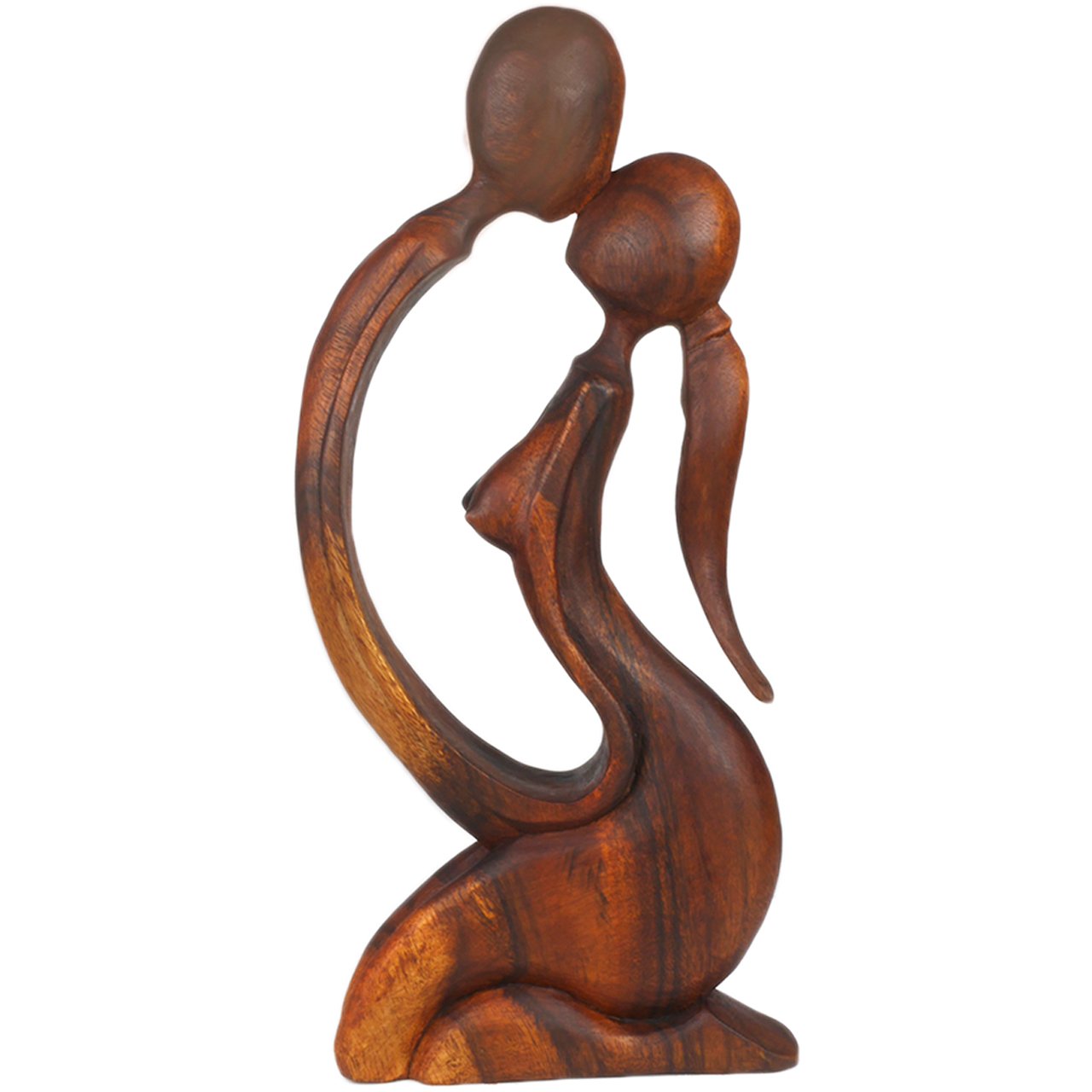 ART-CRAFT Küssendes Paar aus Suar Holz 40 cm