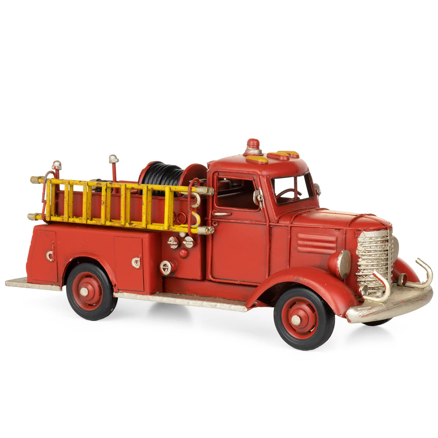 Moritz Décoration en tôle - Camion de pompier - Modèle de voiture rétro - Objet de collection vintage - Nostalgie - Style antique