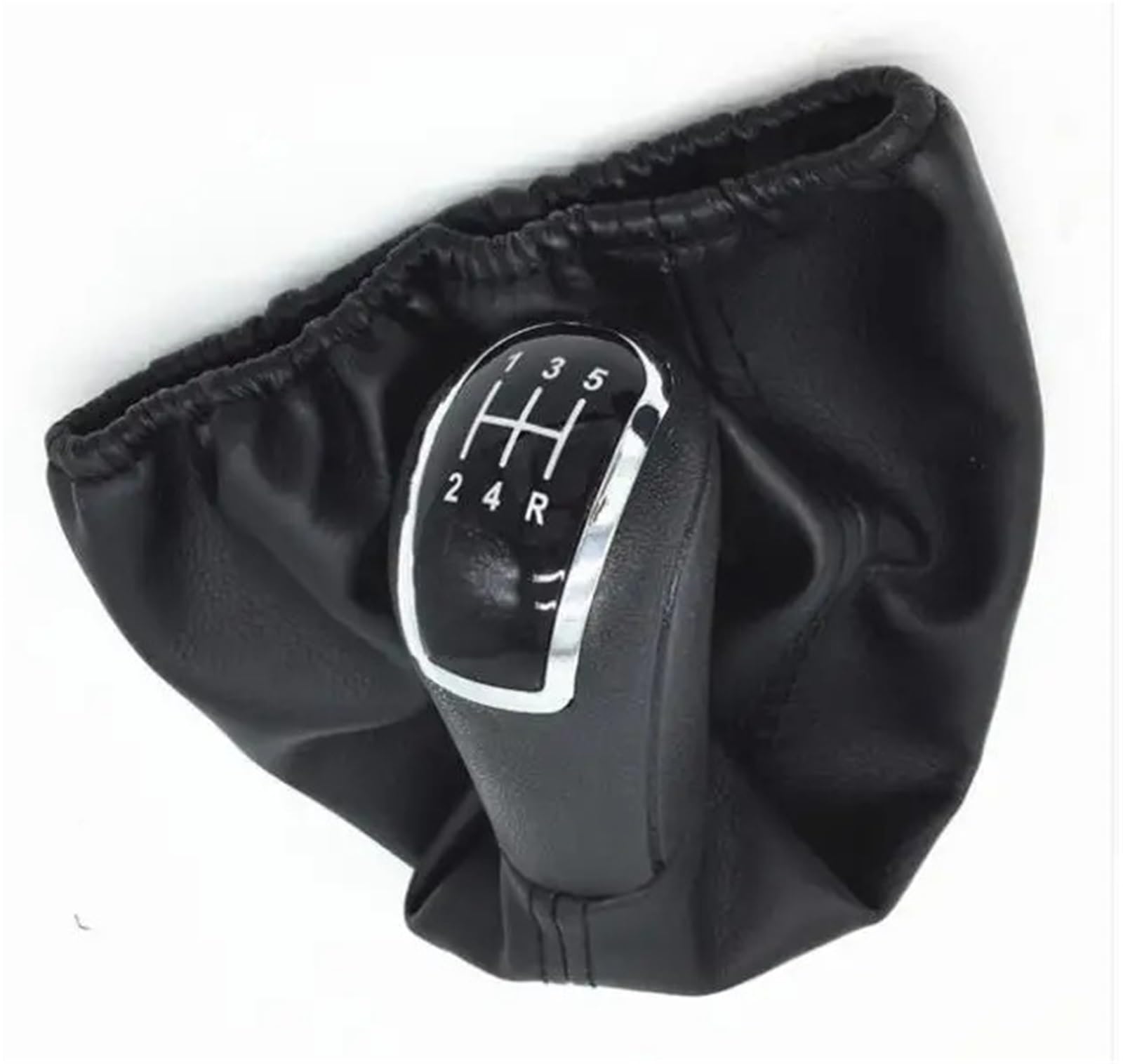 MWBDSZJQVX Gear Shift Knob for Benz C Class W203 S203 A W168 1997-2004 5 Speed 6 Gear Car Shift Knob with Leather Boot(12345R)