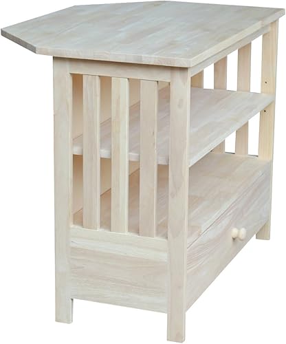 Miniatura 6 de International Concepts Mission Corner - Soporte de TV sin terminar