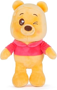 Disney Winnie The Pooh 25cm Plush with Twinkle Eyes, Cuddly Soft Toy for Kids and Adults for Birthday and Gift, from 0 Years