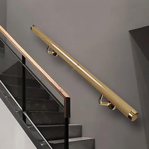 Barandilla de barandilla de escalera, barandilla de seguridad antideslizante de PVC para escalones de loft interiores, barra de apoyo contra la Rojo