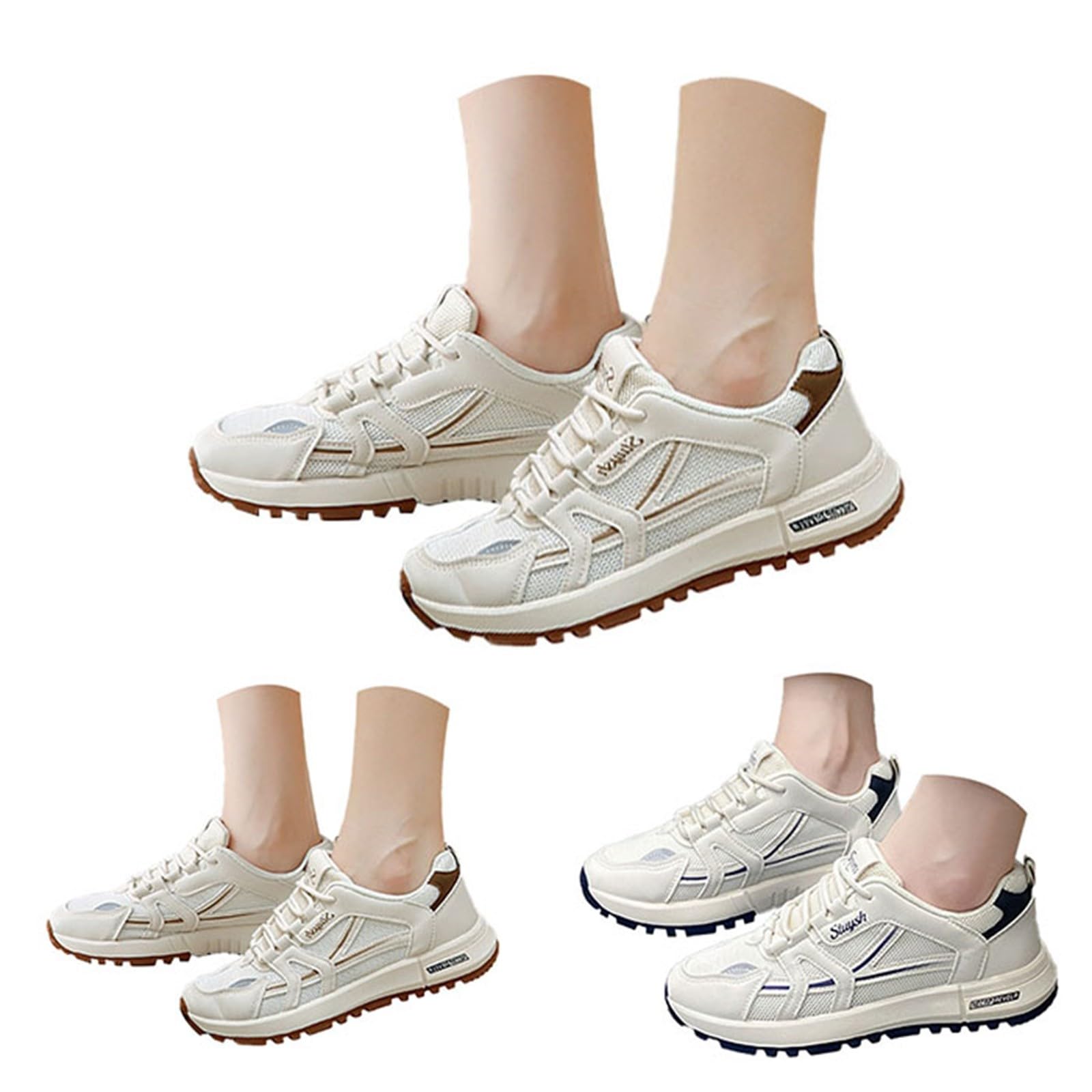 Sneakers Classiche da Donna con Suola Ammortizzata Antiscivolo,Scarpe Estive per l'uso Quotidiano Scarpe da Ginnastica da Donna Elegante e Confortevole