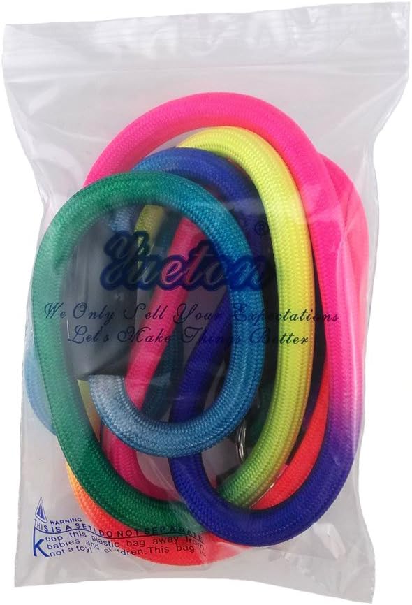 yueton Rainbow Pet Dog Nylon Leash Adjustable Loop Slip Lead Rope