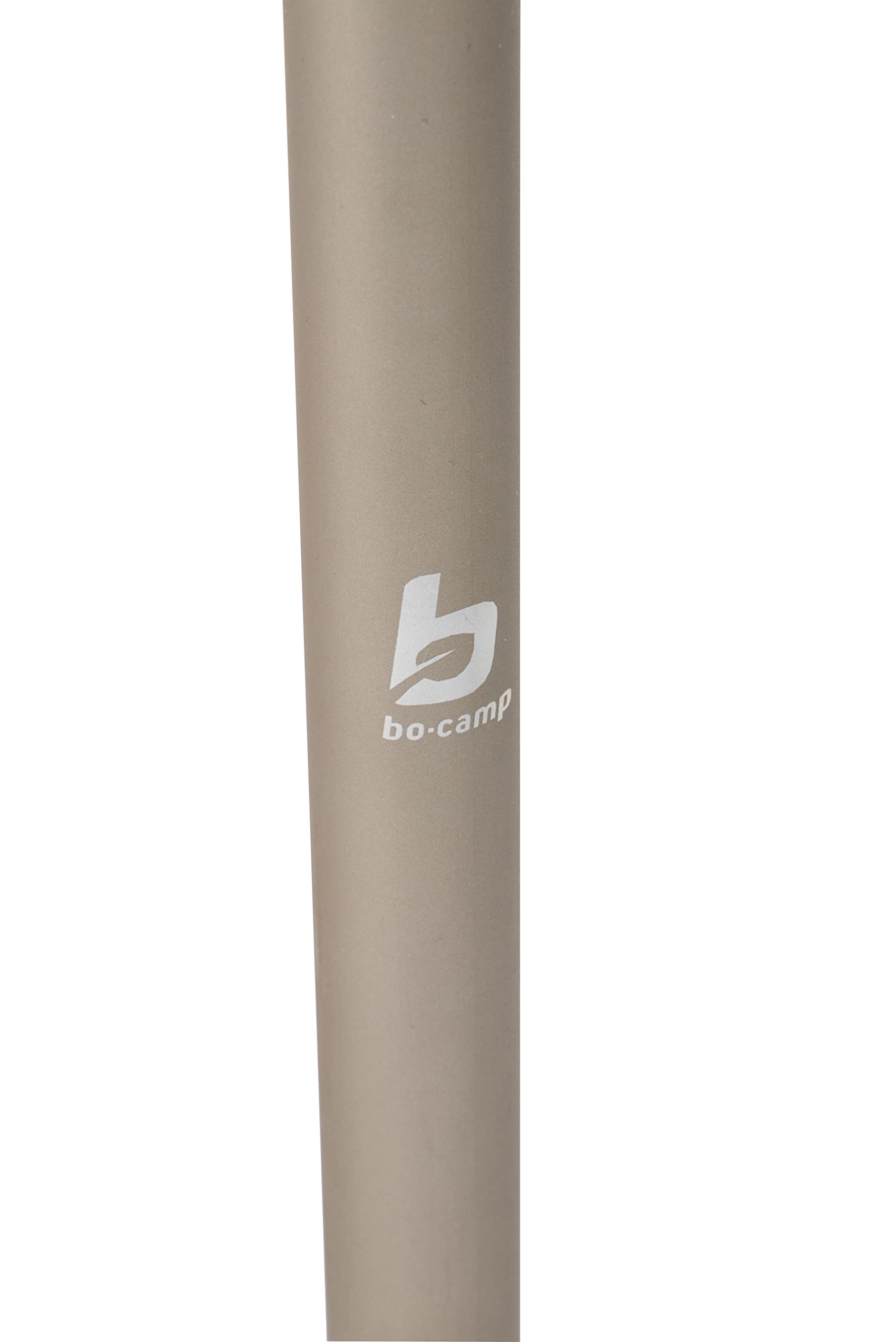 BO-Camp Urban Outdoor Campingtisch Klapptisch Garten Tisch Falttisch Höhenverstellbar Klappbar Alu Bambus Holz 60 x 80 cm, Natur, Braun