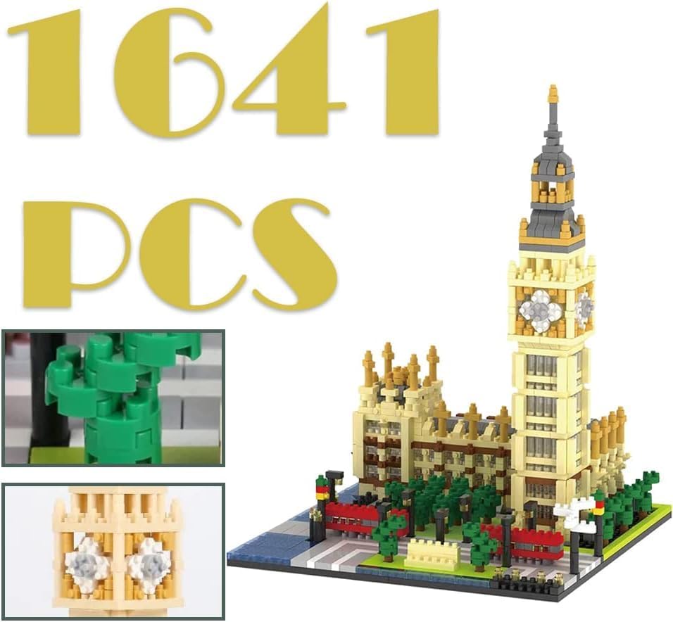 Close-up of 1641 pieces and micro block details
