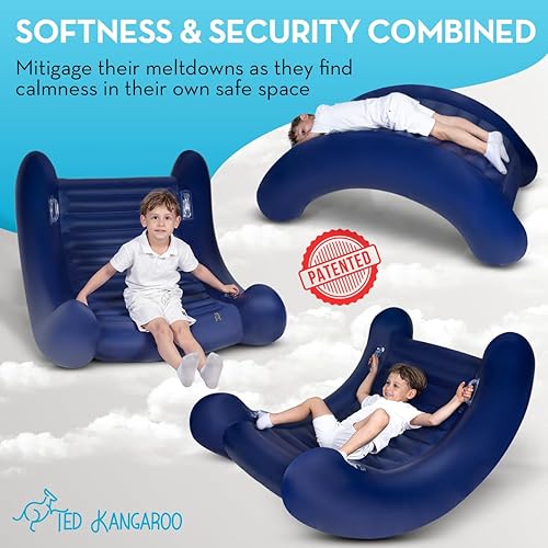 Miniatura 6 de CloudBounce Ultra  Mecedora sensorial para niños  Silla sensorial inflable patentada NextGen  Ultra duradera y extra reforzada edición 2025