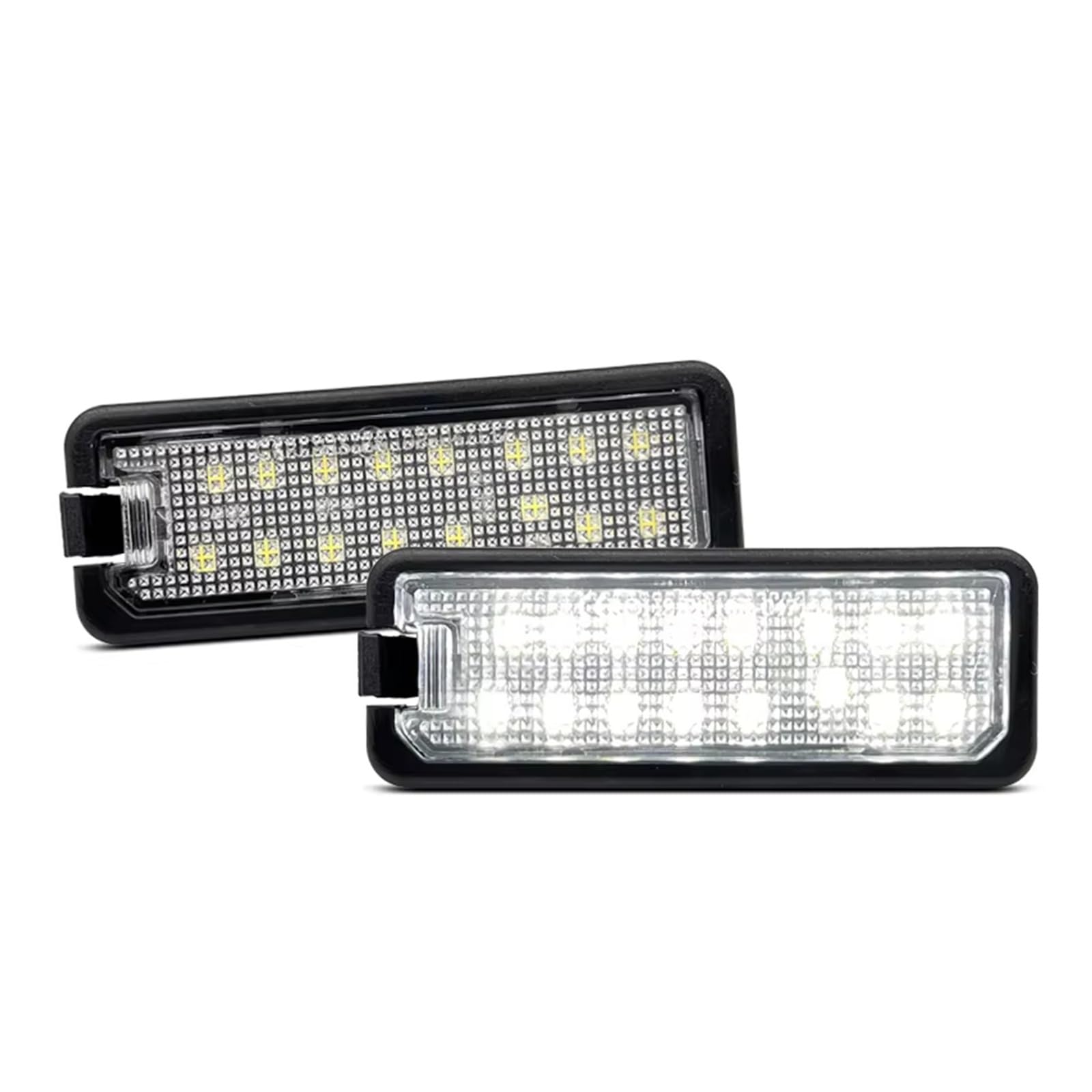 Luz placa matrícula coche LED blanca de repuesto para modelos deportivos Q8 y R8 de dos piezas 7