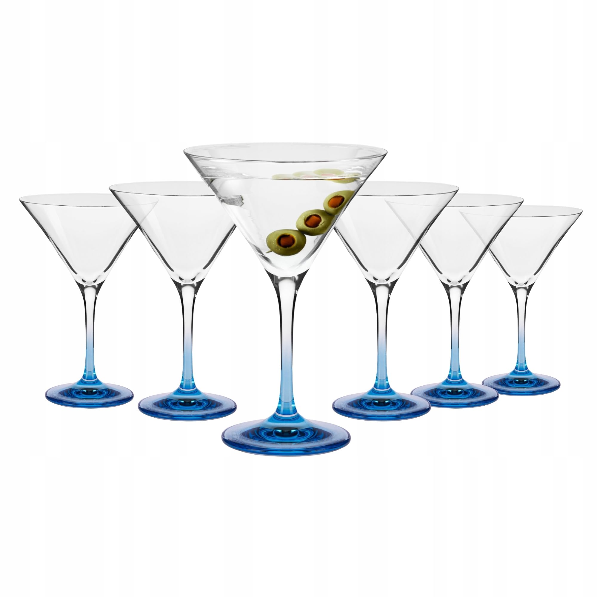 TREND FOR HOME Bicchieri da cocktail Martini, altezza: 17,7 cm, set da 6, 240 ml, collezione | perfetto per casa, ristoranti e feste | lavabile in lavastoviglie | trasparente