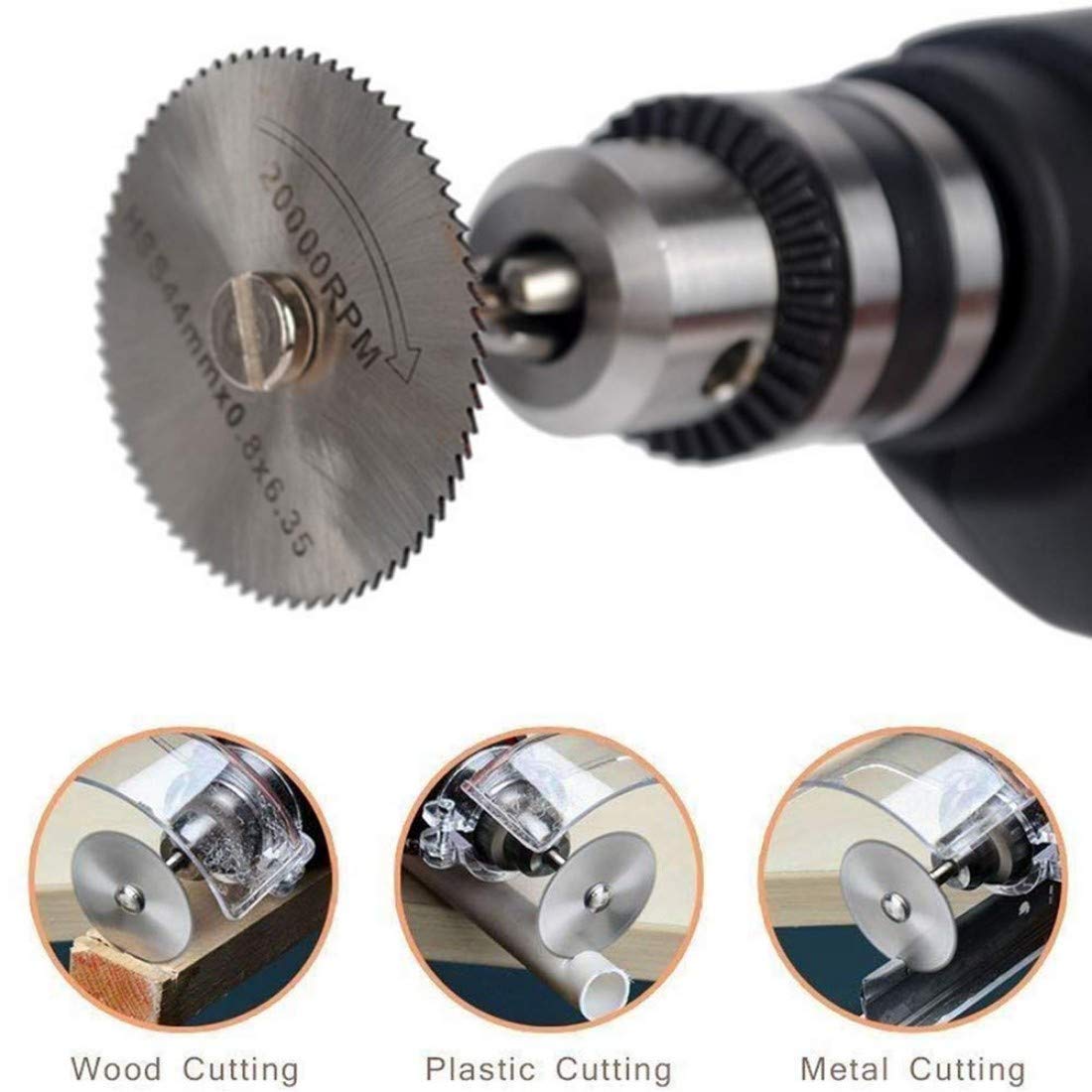 DIY Crafts Design No # 3, Pack 6 Pcs Set, 5X HSS Circular Wood Cutting Saw Blade Discs + 1X (Design No # 3, Pack 6 Pcs Set) 1