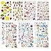 Produktbild TOYMIS 3D-Aufkleber für Kinder und Kleinkinder, mehr als 500 Geschwollene Aufkleber, 10 Verschiedene Blätter, Epoxy-Aufkleber für Scrapbooking, Einschließlich Katzen, Delfine, Schmetterlinge