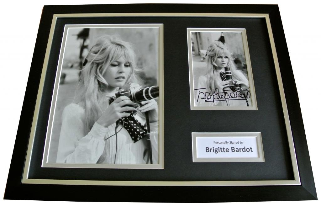 Sportagraphs BRIGITTE BARDOT Signed FRAMED Autograph 18x14 Photo Display HOLLYWOOD Film & COA