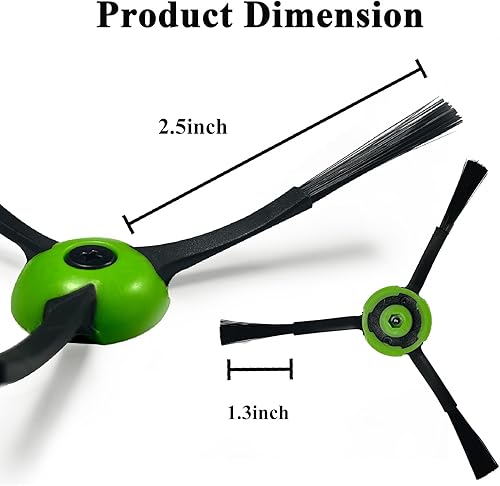 Miniatura 6 de Paquete de 6 cepillos laterales de repuesto compatibles con iRobot Roomba serie i, j y e, todos los modelos, accesorios para barrido de bordes para
