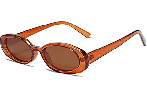 VANLINKER Polarized Retro Oval Sunglasses for Women and Men - Small Vintage Styles VL9580