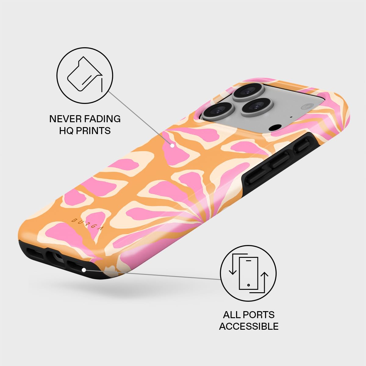 Amazon.co.jp: BURGA ユニセックス 携帯電話ケース iPhone 17 Pro用