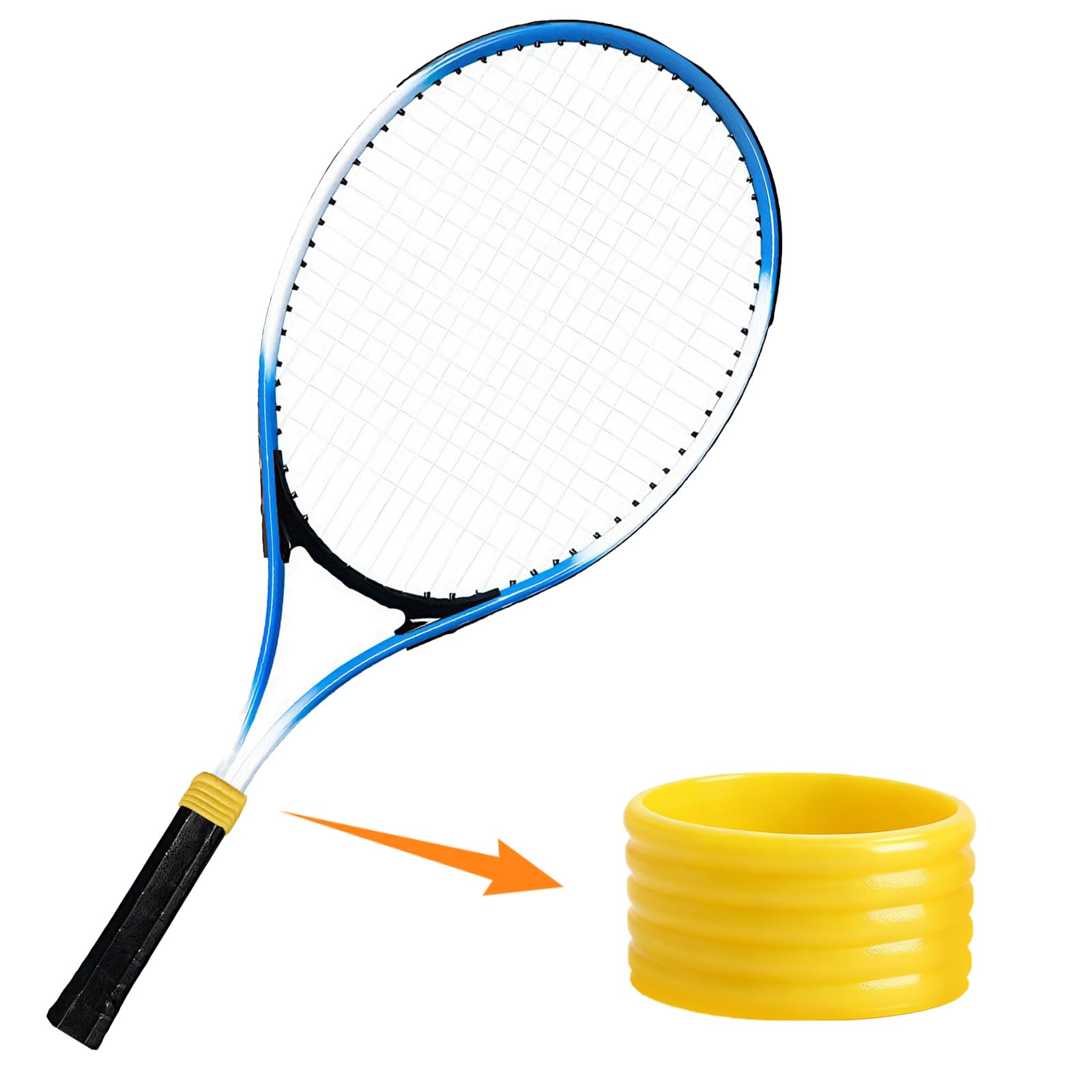 8 anillos de goma, banda de agarre para raquetas de tenis, raquetas de tenis, bandas antideslizantes, agarre de silicona, anillos elásticos, bádminton, paddle tenis, pickleball, raqueta de squash (4