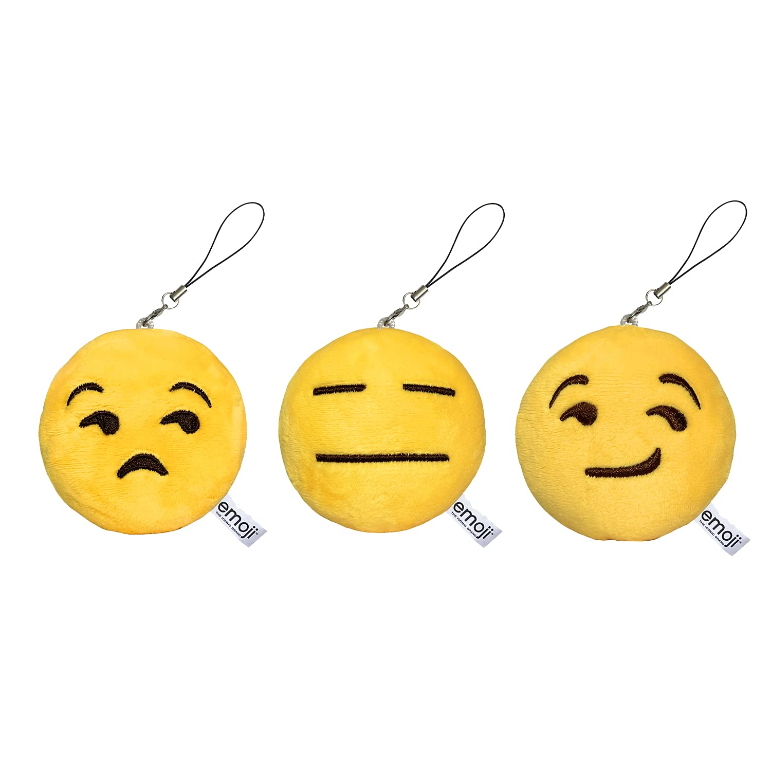 EvZ Emoji Iconic Emoticon Cushion Stuffed Plush Cute Soft Keychain