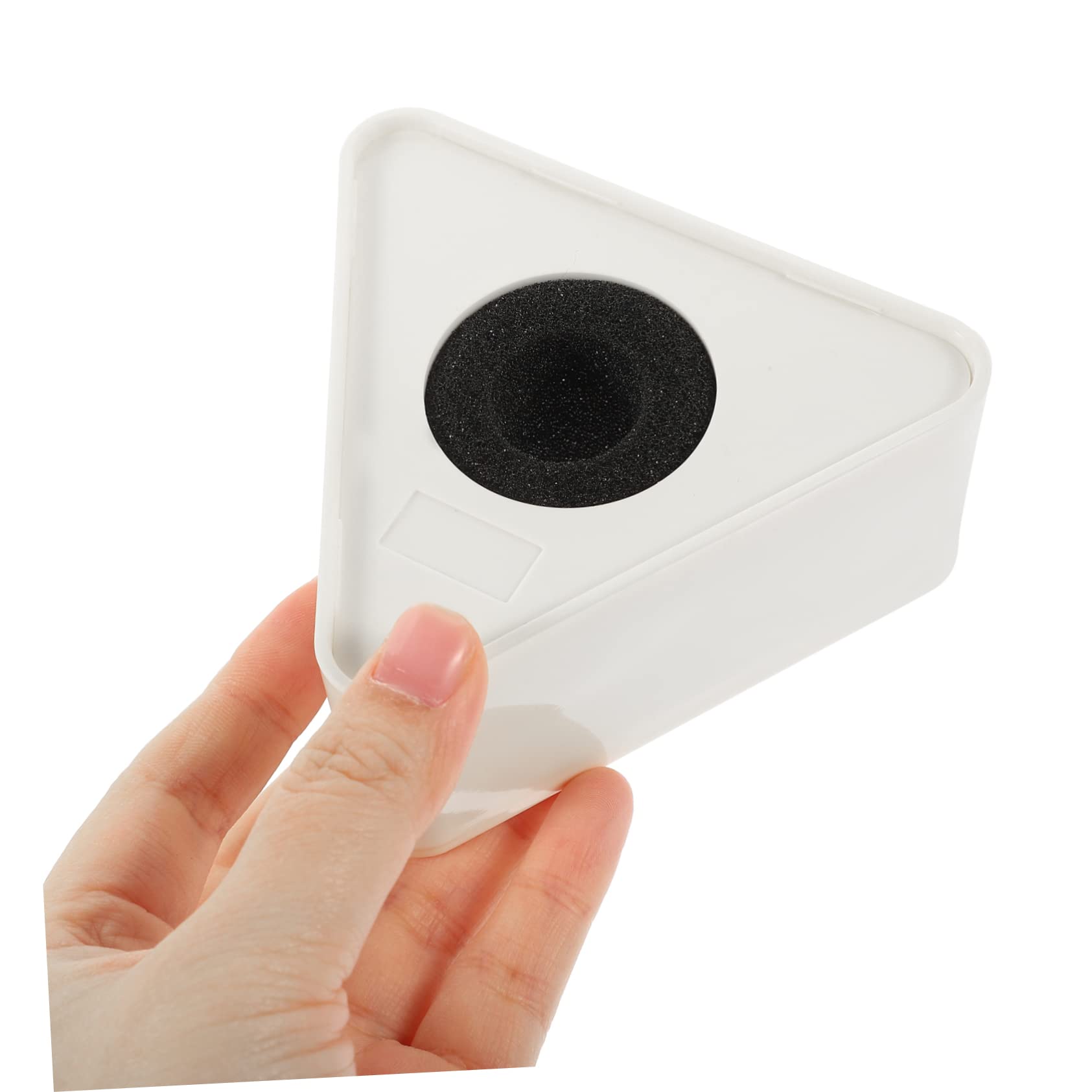 Abaodam 5 Set Di Logo Per Microfono in Abs Bandiera A Forma Di Triangolo Microfono Per Interviste Incisione O Adesivo in Pvc Scatola Da 2 Pezzi*5