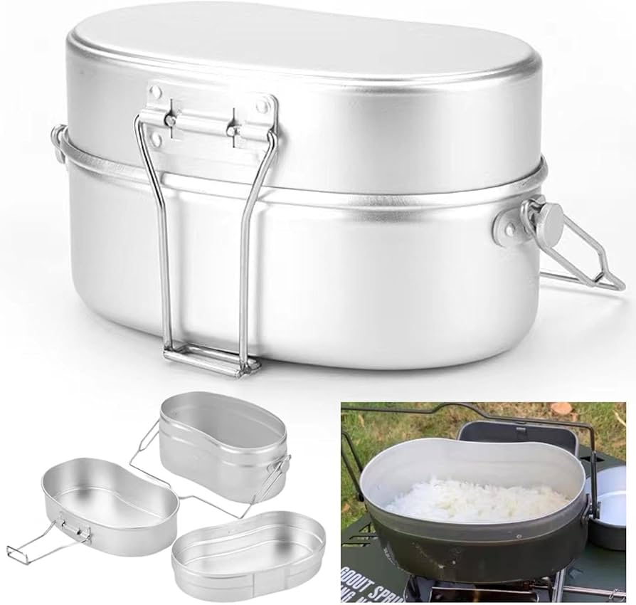 Amazon.co.jp: 戦闘飯盒2型 兵式飯盒2型 水蒸気炊飯2合飯盒 林間 Amazon.co.jp: 戦闘飯盒2型 兵式飯盒2型 水蒸気炊飯2合飯盒 林間