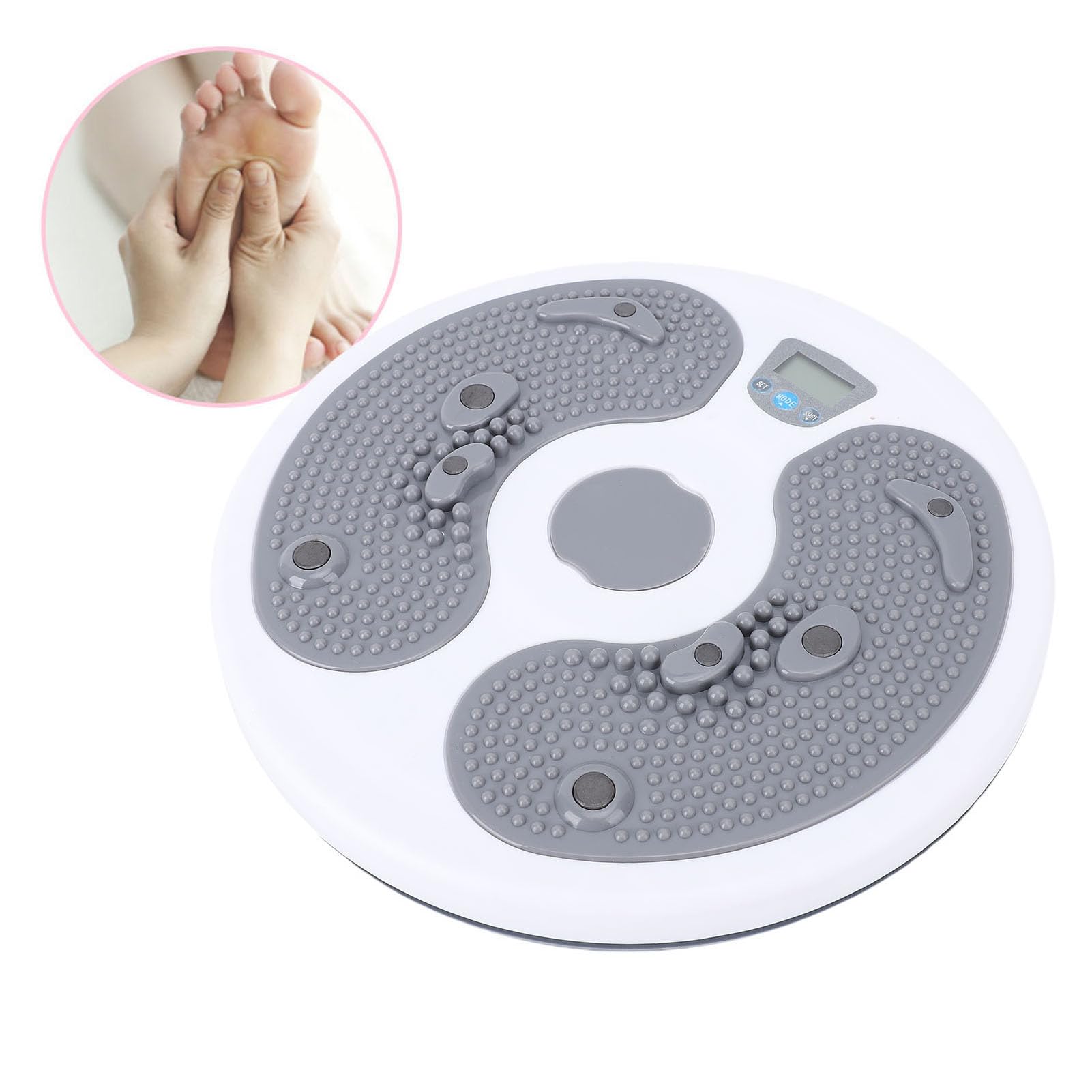 BuyWeek Taille con Contador, PP 150mAh Anti-Deslizamiento para Masaje de Pies y Ejercicio de Cintura