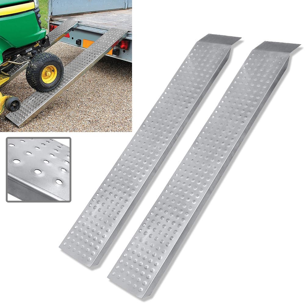 ACXIN 2 rampe di carico, massimo 400 kg, in acciaio zincato, antiscivolo, per moto, ATV, quad, auto, 160 x 22,5 cm