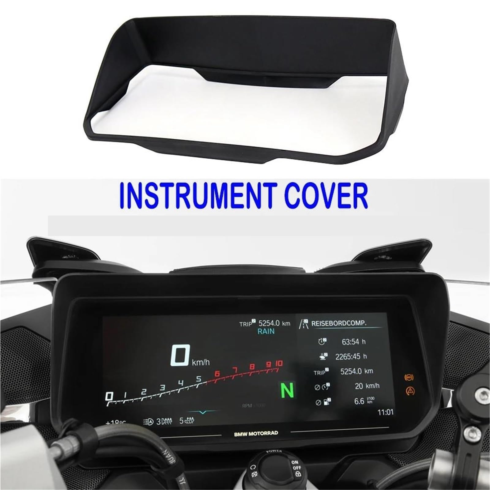 Moto Cruscotto Tachimetro Copertura Display Shield Per BMW Per K1600B K1600GT K1600GTL R1250RT 2021 2022 Moto Parasole Per Display