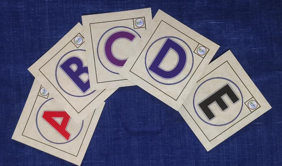 English Alphabet Flash Cards | 32 Double-Sided Learning Cards | A-Z, Vowels & Writing Practice | Vocabulary, Capital & Small Letters | Preschool, Nursery, LKG, UKG, Grade 1-image-43