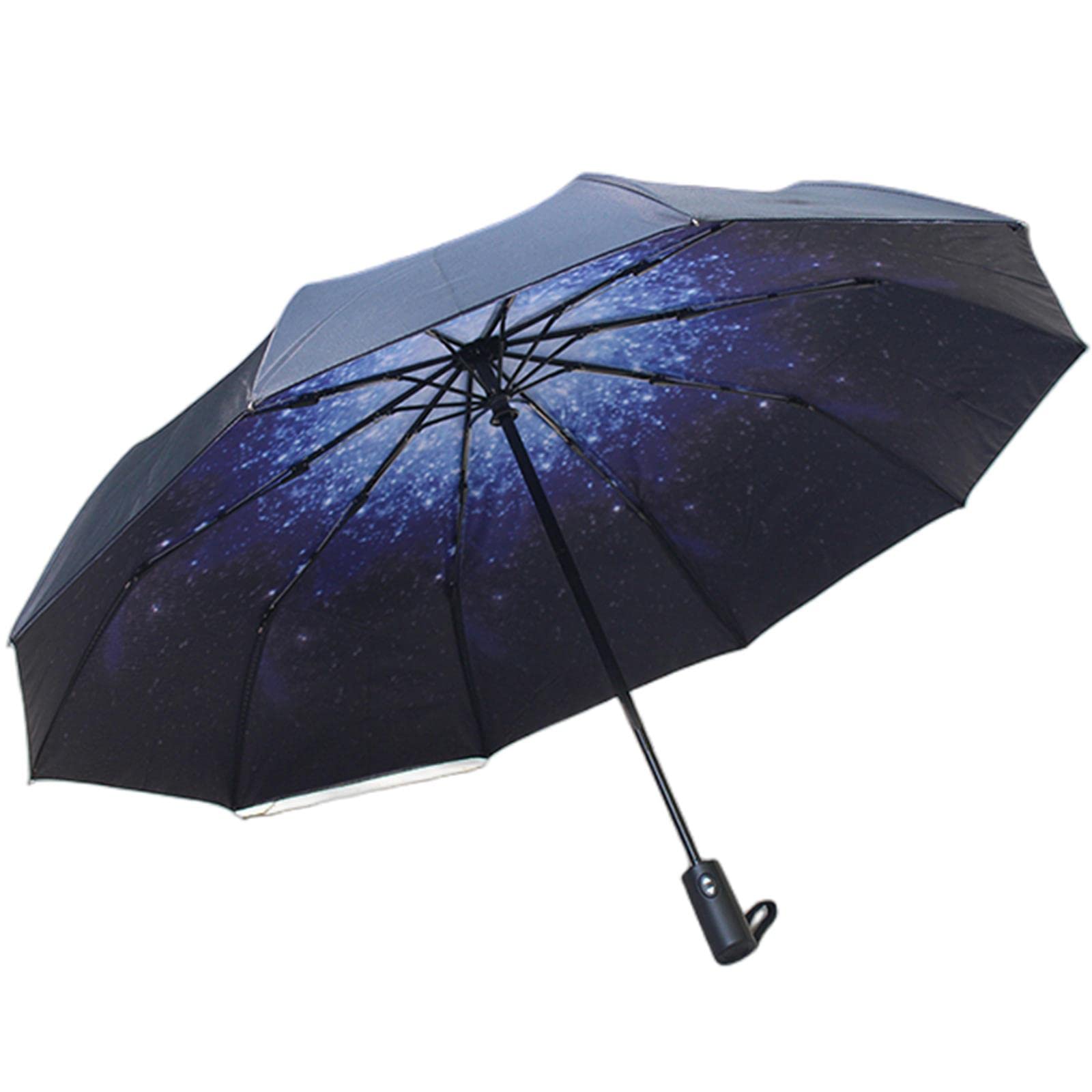 HIHELO Parapluie double couche coupe-vent entièrement automatique pour homme et femme - Parapluie pliable commercial grand cadre durable