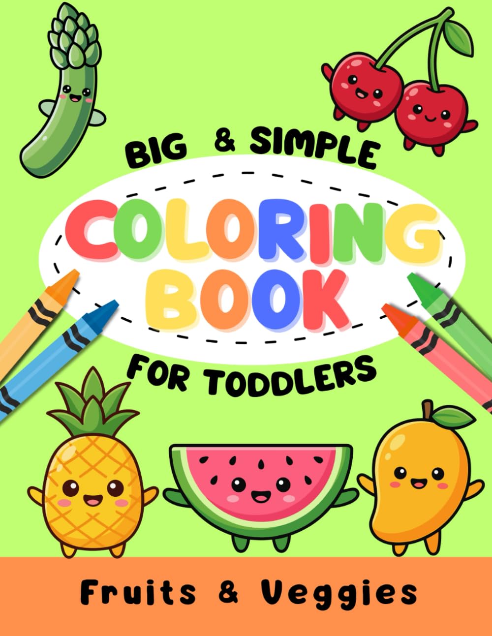 Toddler´s first coloring book: Fruits & Veggies