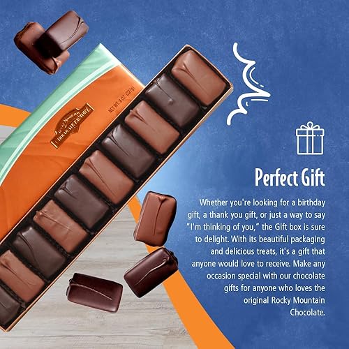 Miniatura 6 de Rocky Mountain Chocolate Factory Leche cremosa y chocolate negro decadente con menta  Caja de regalo surtido de chocolates con menta  Delicia para