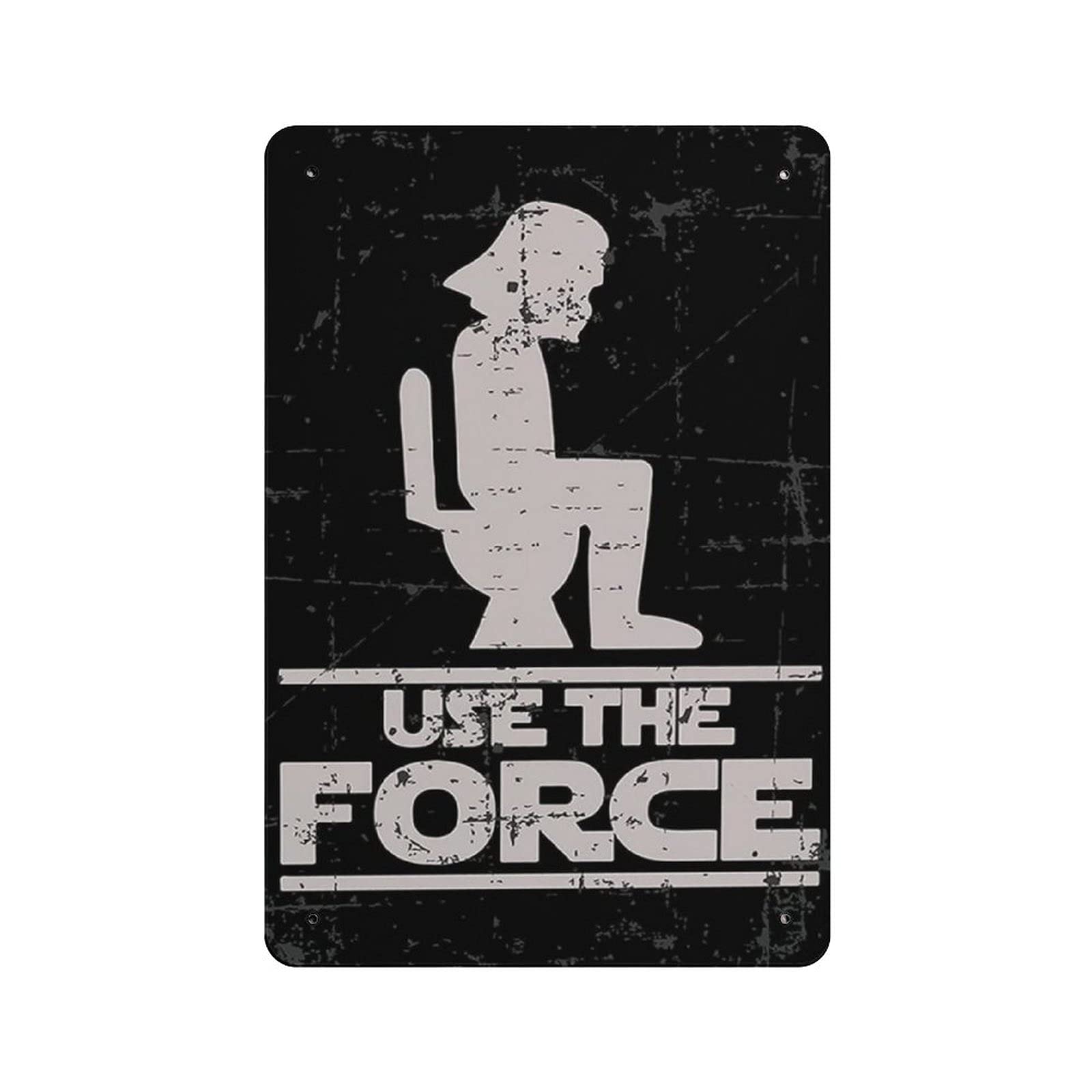 Use The Force Metal Wall Poster Tin Sign Vintage Dinner Room Restaurant Cafe Shop Decor 12X8in (30X20cm)