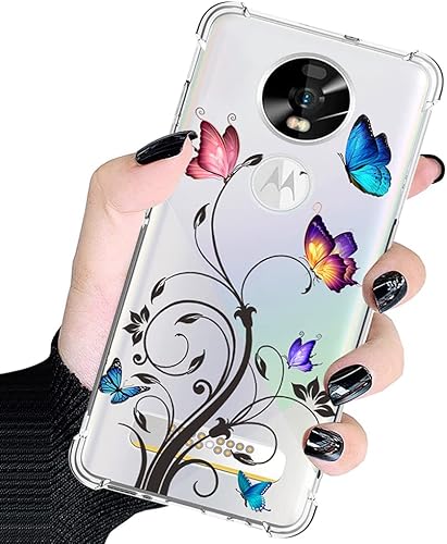 Miniatura 6 de Funda transparente compatible con Moto Z4, Motorola Z4 Play XT1980-4 para niñas y mujeres, bonita funda protectora de TPU suave a prueba de golpes