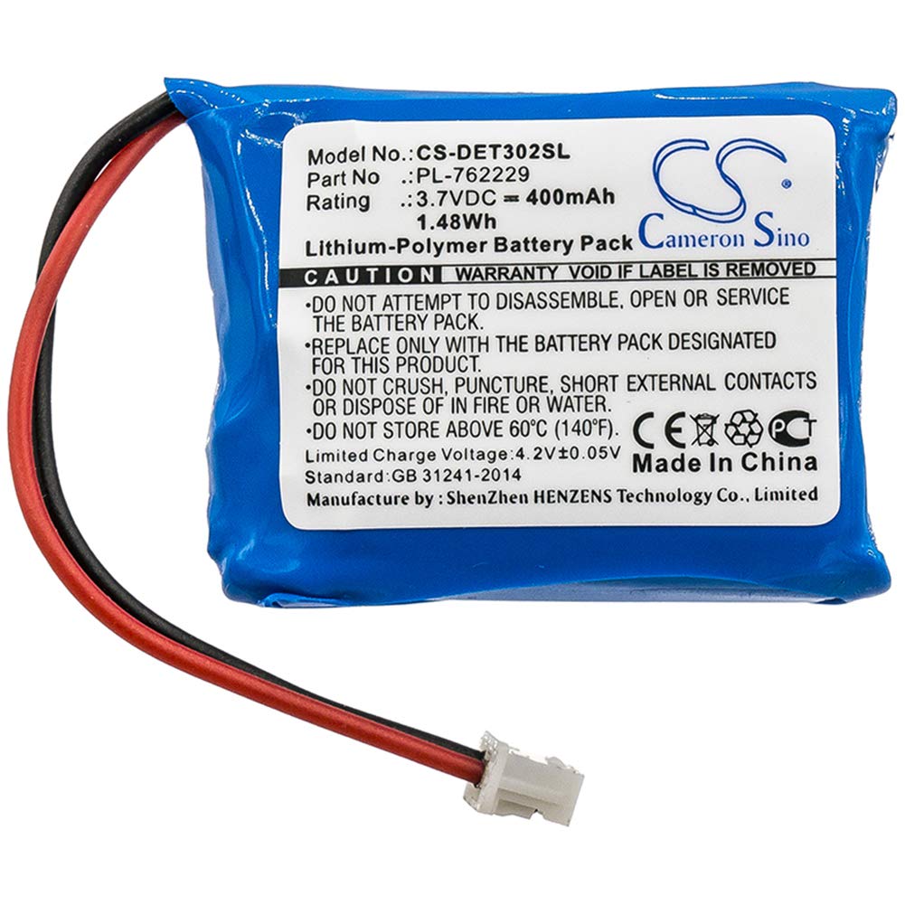 TECHTEK Battery 400mAh compatible with [Educator] ET-300-L, ET-300Receiver, ET-300Transmitter, ET-300TSReceiver, ET-300TSTransmitter, ET-302-LReceiver, ET-302Receiver, ET-402Receiver, Receiver, Trans