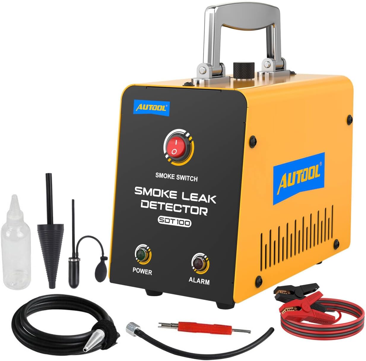 AUTOOL Automotive Smoke Machine Lead Detector DC 12V EVAP Vacuum Diagnostic Tester with Built-in Air Pump for Pipe System