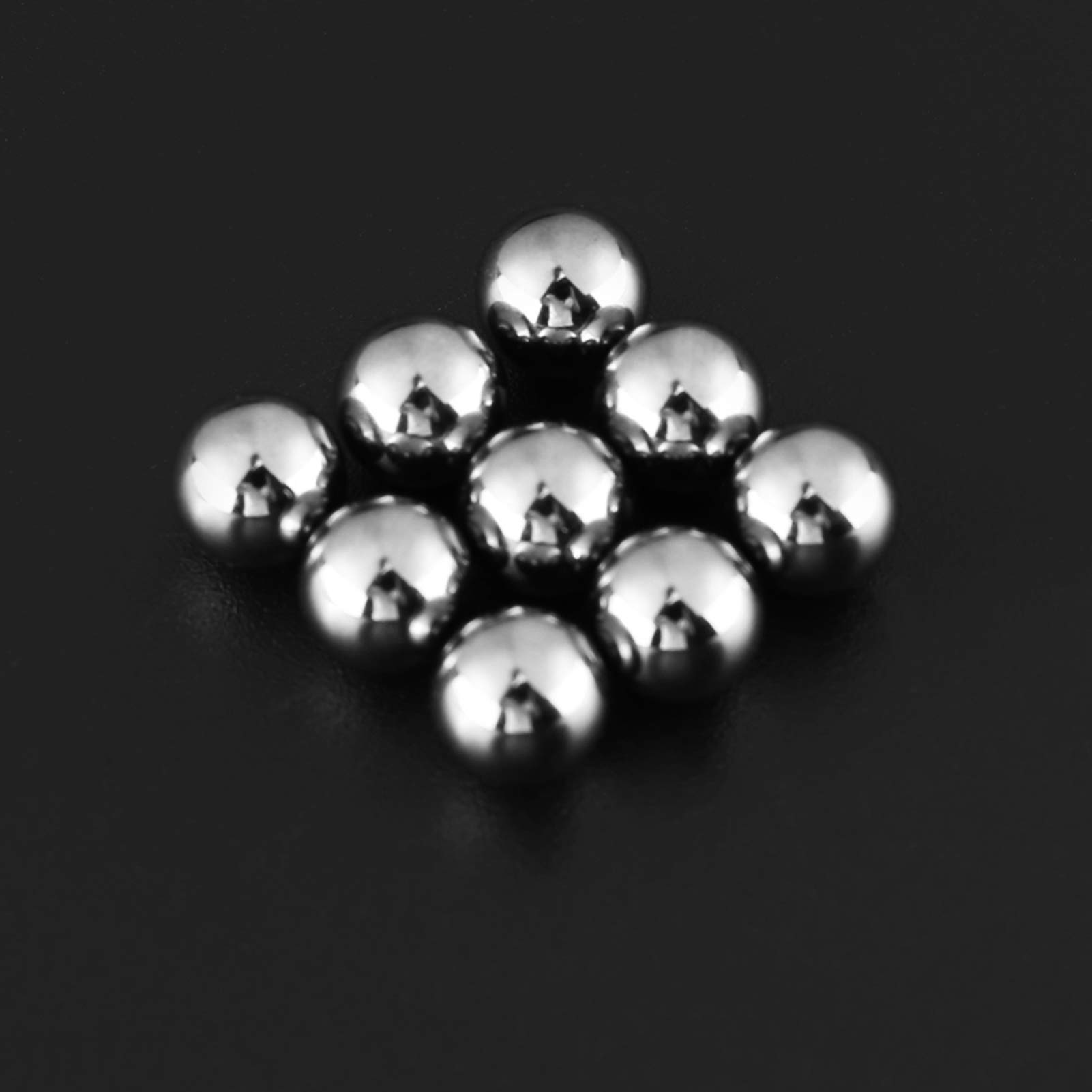 Confezione 200 Sfere in Acciaio, Sfere con Cuscinetti a Sfera 6,35 Mm Sfere Metalliche con Diametro di 1/4 di Pollice Sfere Industriali di Precisione G10 in Acciaio Sfere per