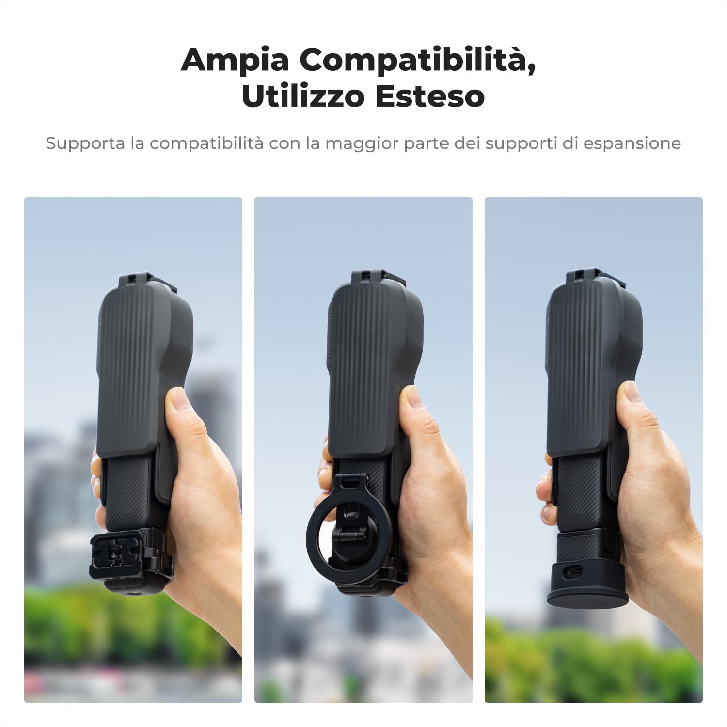 K&F CONCEPT Custodia Protettiva per Gimbal e Lente Compatibile con DJI Osmo Pocket 3, Copriobiettivo Schermo con Guscio Rigido e Interno Morbido, Apertura/Chiusura Rapida e Design Compatto