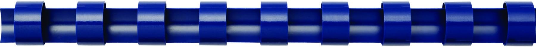 Fellowes A4 12mm Plastic Binding Combs for Comb Binding Machine Binds 56 to 80 Pages - Blue, Pack of 100