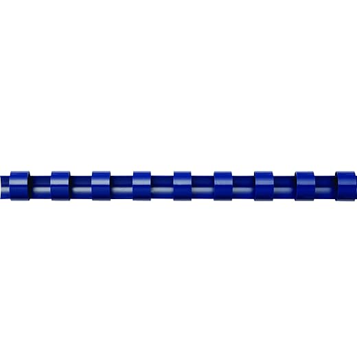 Fellowes 6 mm A4 Plastic Binding Combs - Blue, Pack of 100