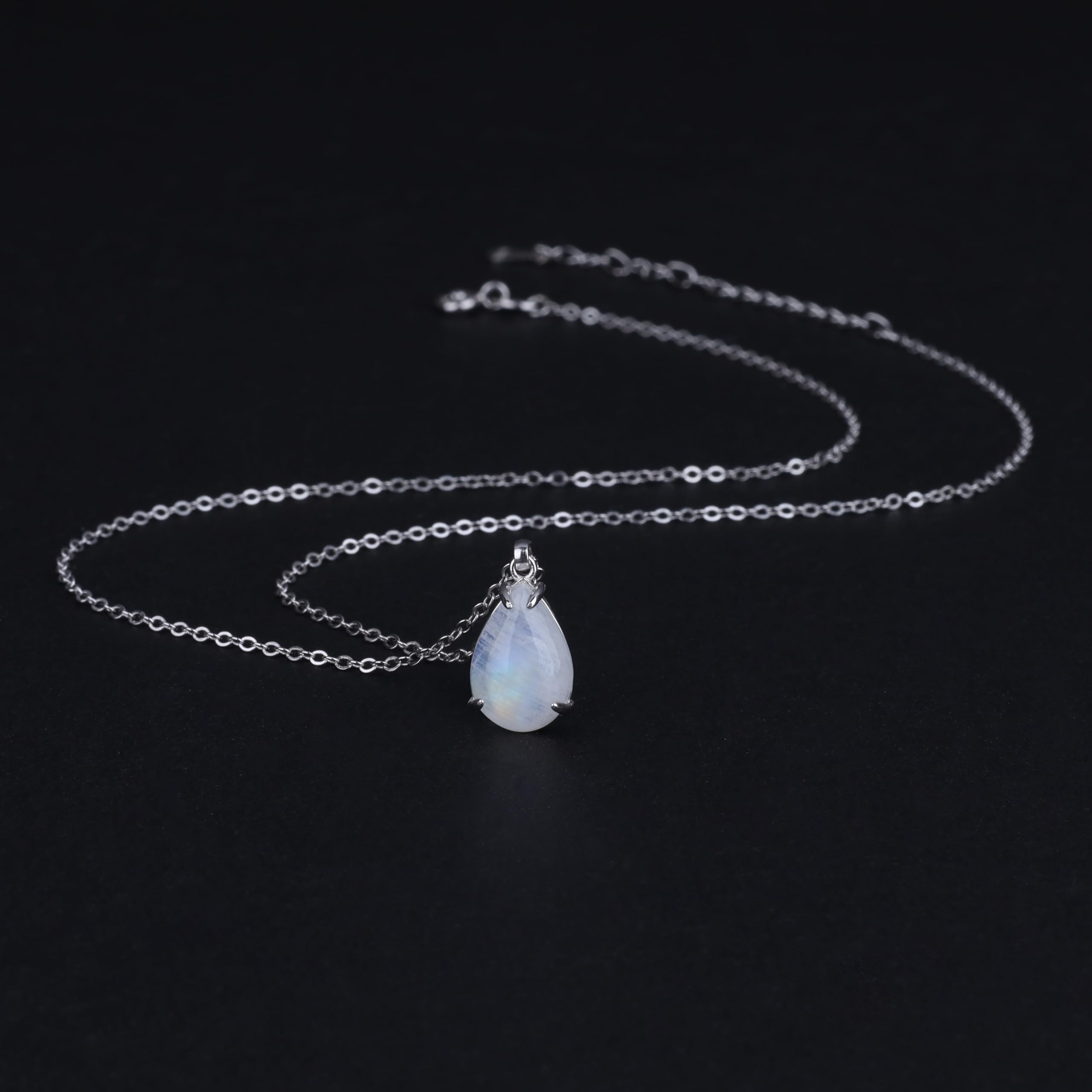 COAI Collana Donna in Argento Sterling 925 con Ciondolo Goccia in Pietre Naturali Regalo per Lei