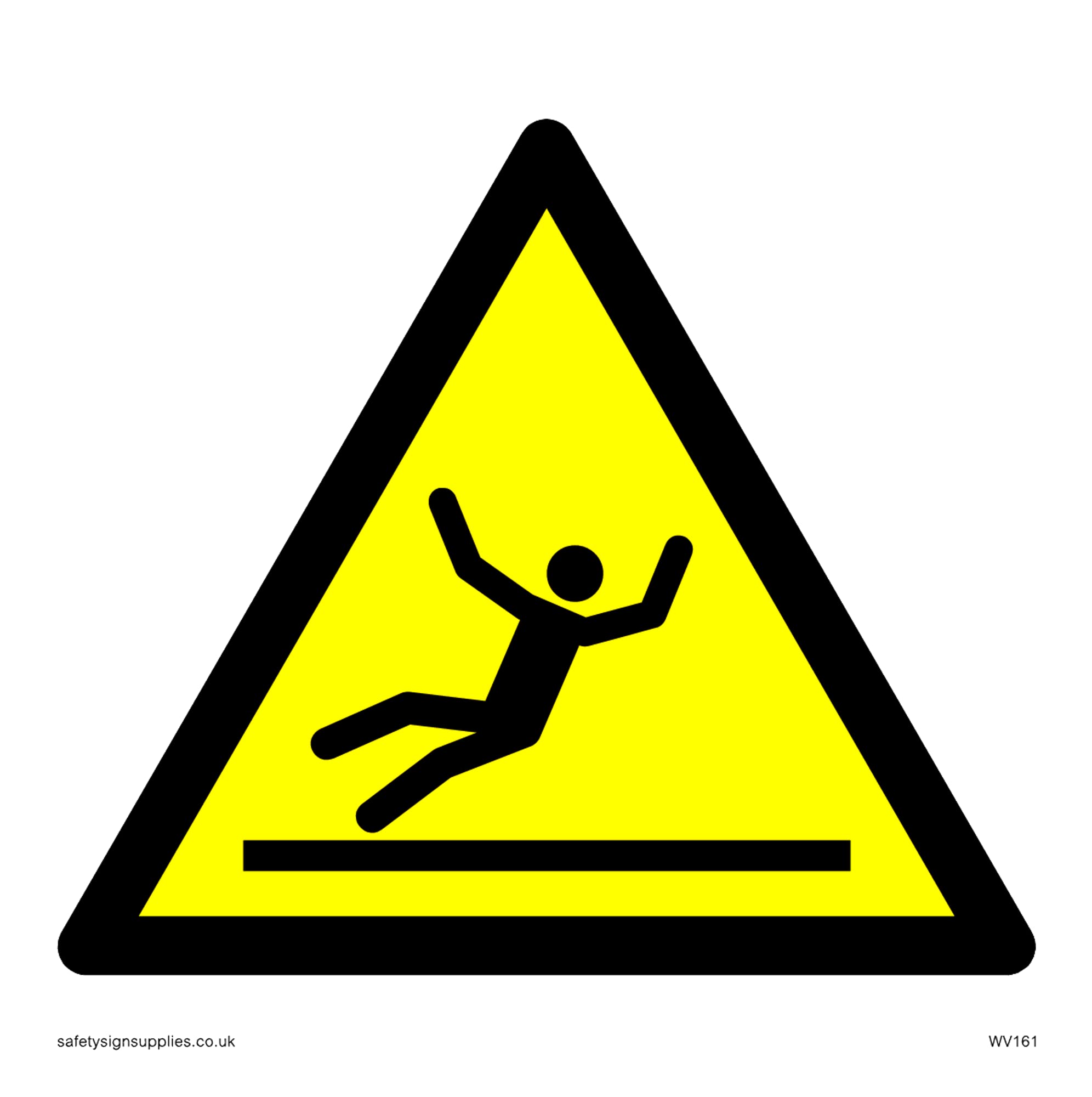 Pack of five - Slippery Surface Symbol Only Sign - 100x100mm - S10