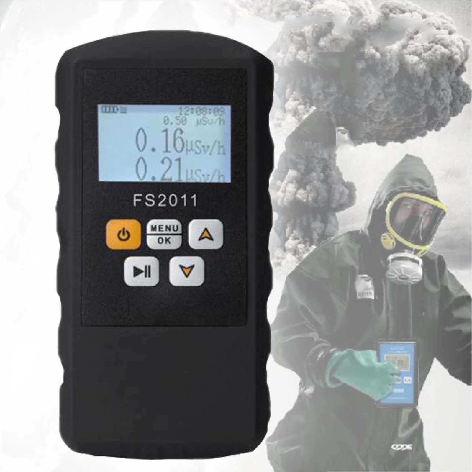 Detector de radiación, Detector de radiación Contador Geiger de radiactividad, β γ χ Contador Geiger nuclear de rayos gamma con dosímetro, 3 métodos de alarma Contador Geiger Detector de dosímetro por